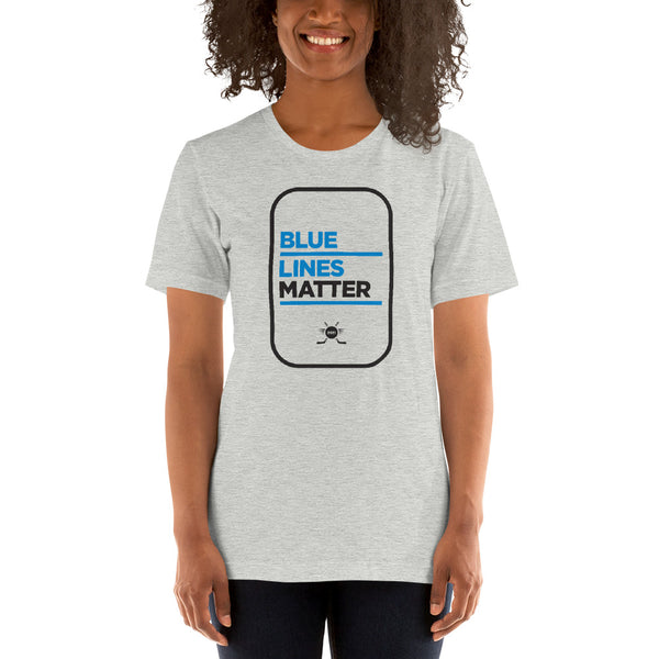 Blue Lines Matter Short-Sleeve Unisex T-Shirt